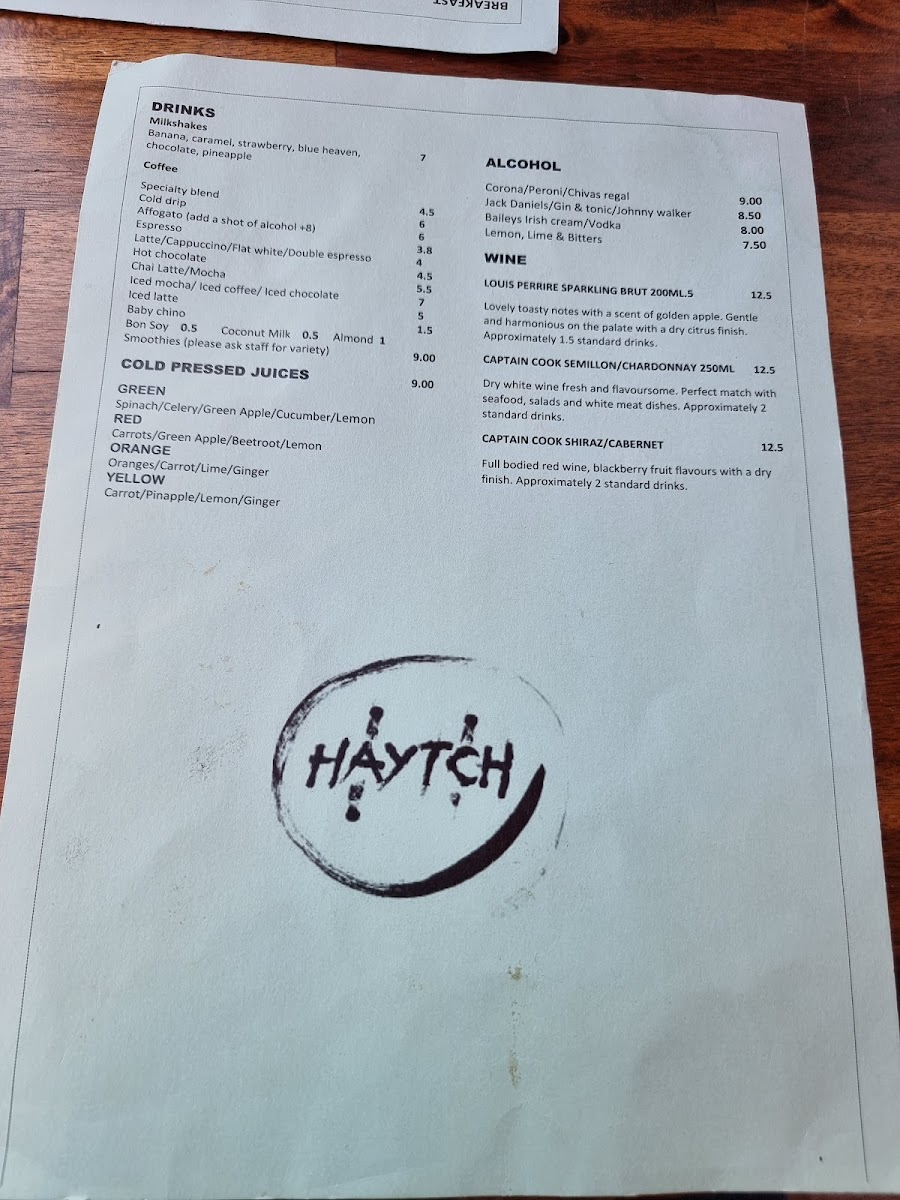 Menu - Haytch photo 10