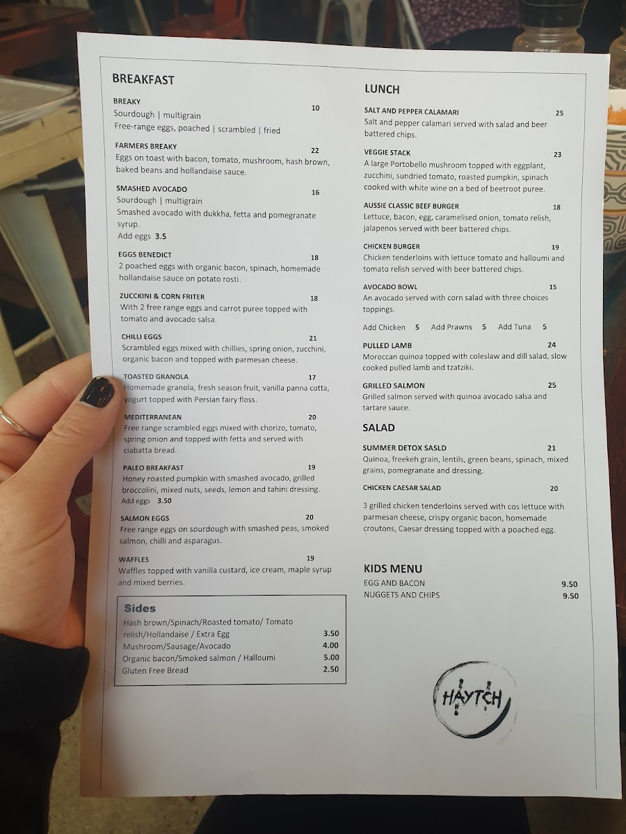 Menu - Haytch photo 9